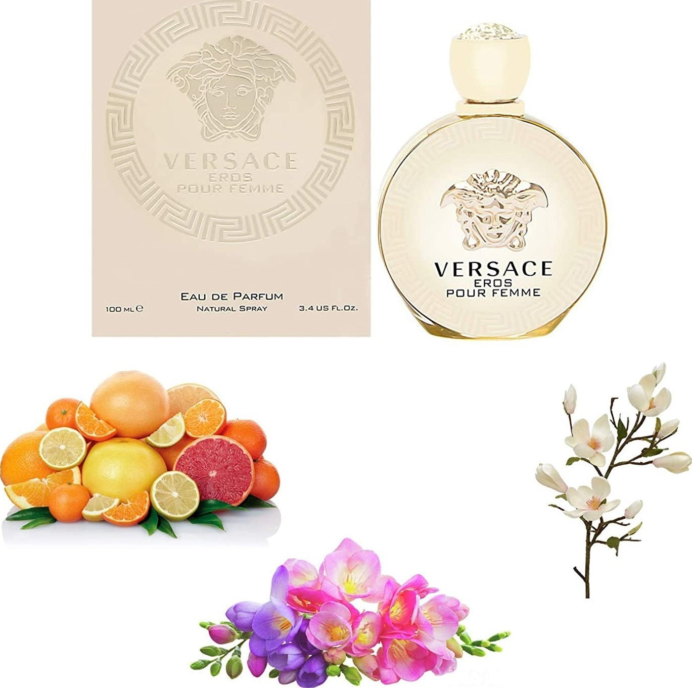 Versace Eros Pour Femme EDT For Her - 100 ml -  - www.xscent.shop