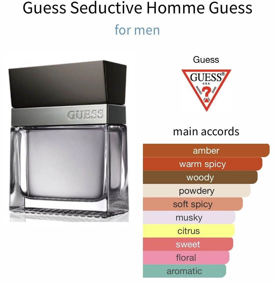 Guess Seductive Homme EDT For Him - 100 ml -  - www.xscent.shop