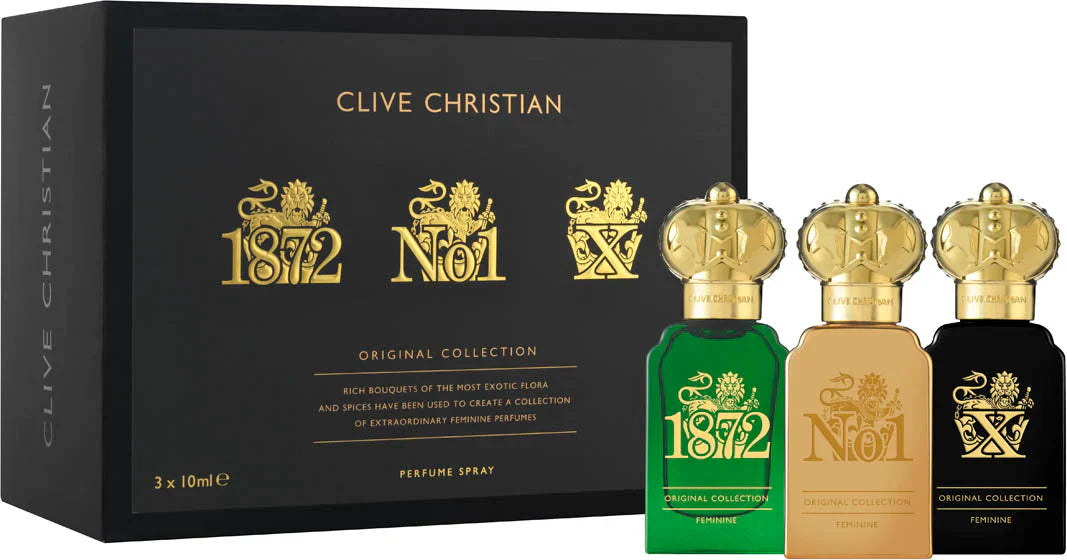Clive Christian Original Collection Travellers Set Feminine Edition EDP For Her - 3x10ml -  - www.xscent.shop