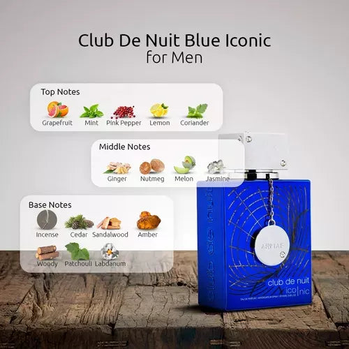 Armaf Club De Nuit Blue Iconic EDP For Him – 200 ml -  - www.xscent.shop