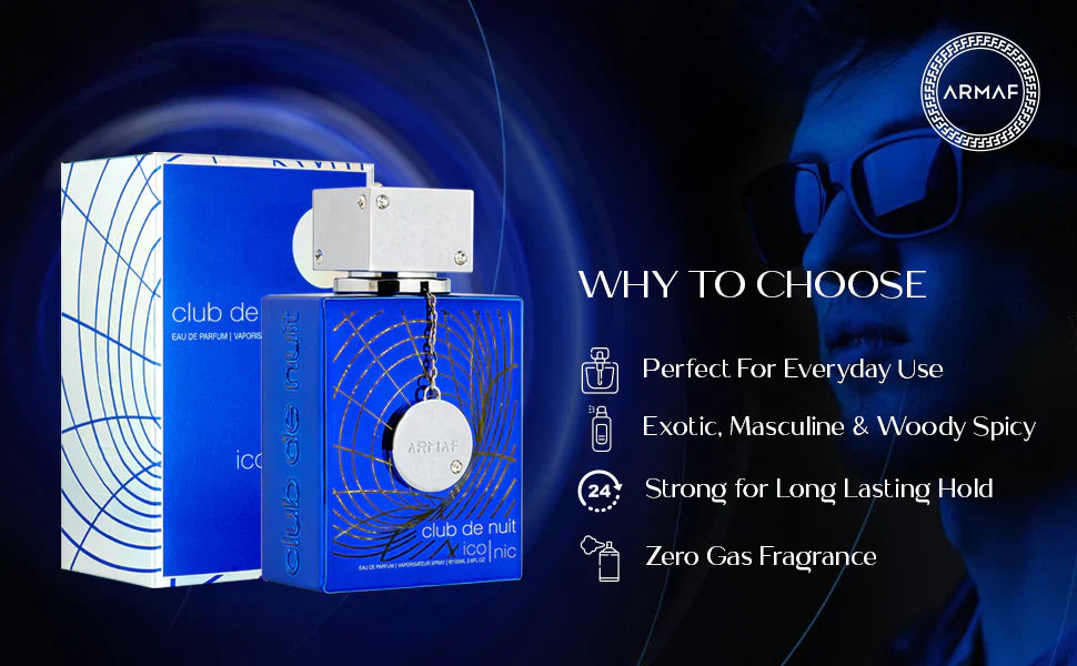 Armaf Club De Nuit Blue Iconic EDP For Him – 200 ml -  - www.xscent.shop