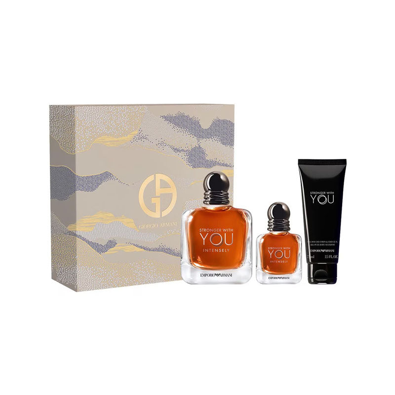 Giorgio Armani Stronger With You Intensely & Shower Gel Gift Set - 2383-Set - www.xscent.shop