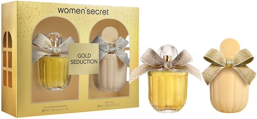 Women'Secret Coffre Gold Seduction EDP 100 ml And Body Lotion 200 ml Set For Her -  - www.xscent.shop