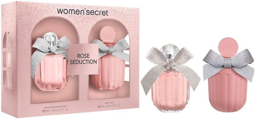 Women’Secret Rose Seduction Set 100 ml EDP + Body Lotion 200 ml -  - www.xscent.shop