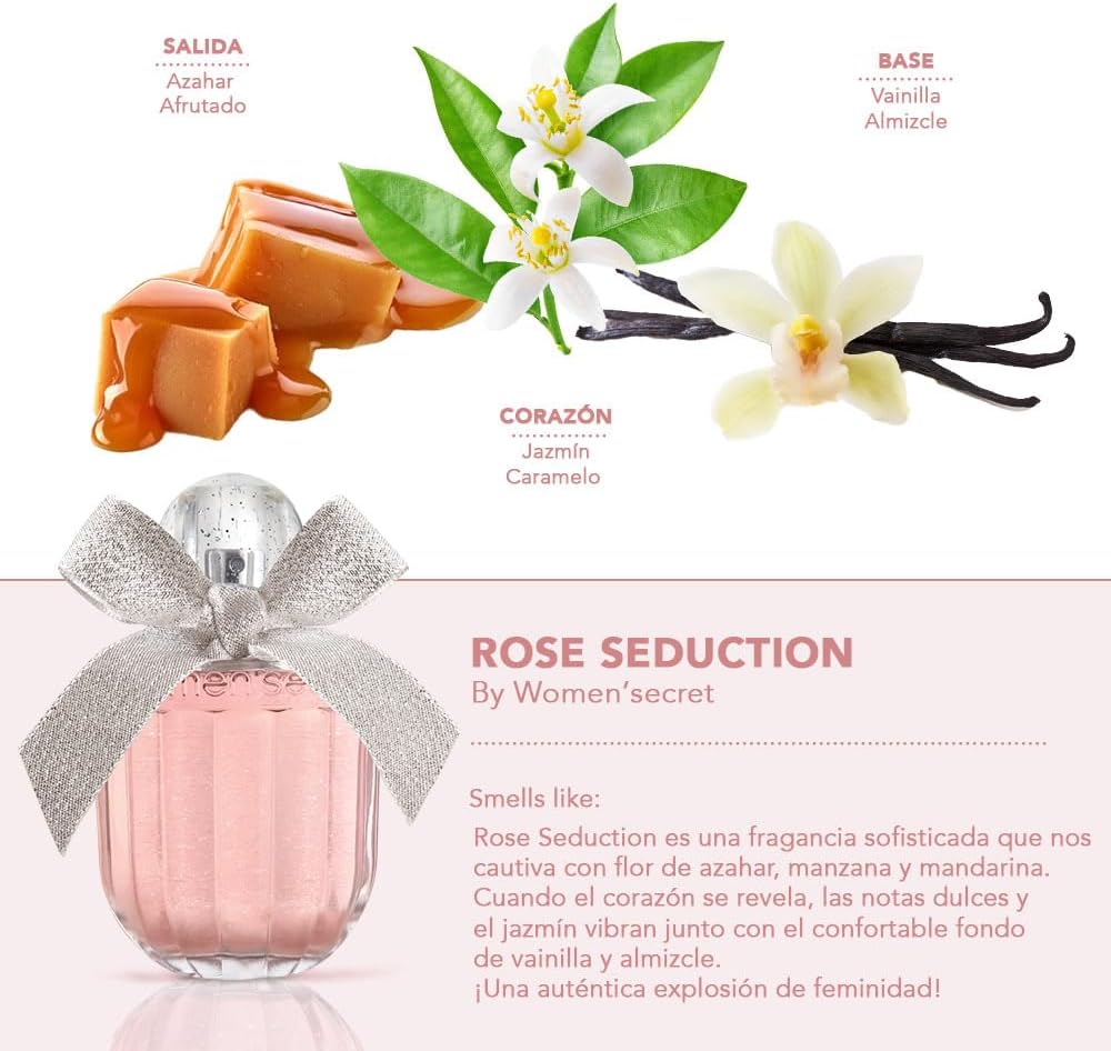 Women’Secret Rose Seduction Set 100 ml EDP + Body Lotion 200 ml -  - www.xscent.shop