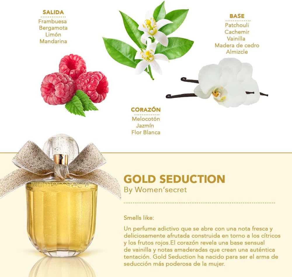 Women'Secret Coffre Gold Seduction EDP 100 ml And Body Lotion 200 ml Set For Her -  - www.xscent.shop