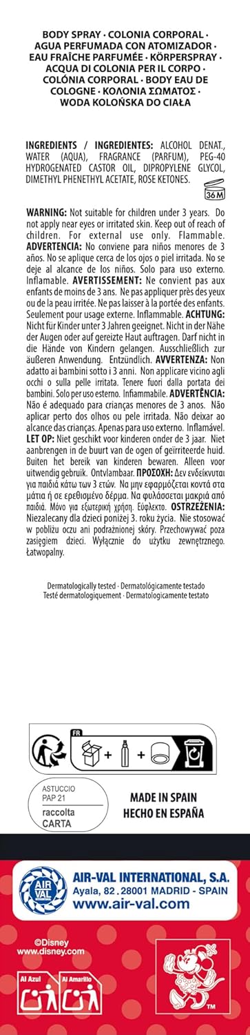 Disney Minnie Mouse Body Spray For Her - 200 ml -  - www.xscent.shop