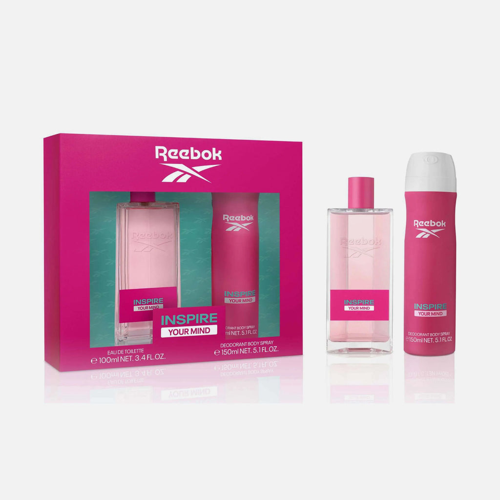 Reebok Inspire Your Mind Set EDT 100 ml + Body Spray 150 ml for Women -  - www.xscent.shop