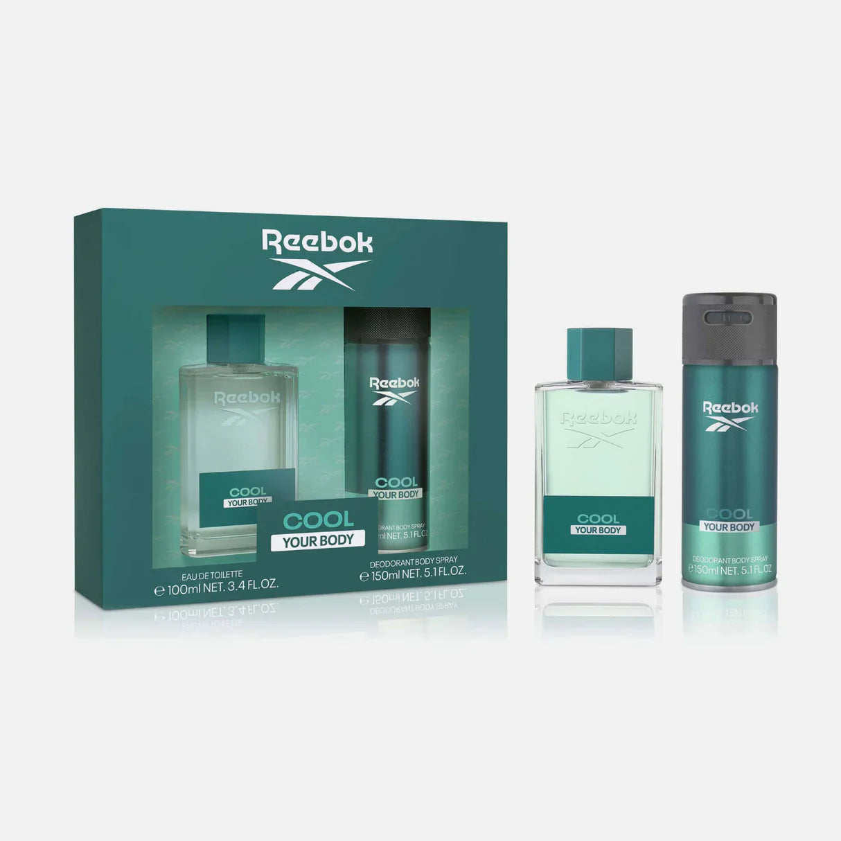 Reebok Cool Set for Him Eau De Toilette 100ml + Body Spray 150ml -  - www.xscent.shop