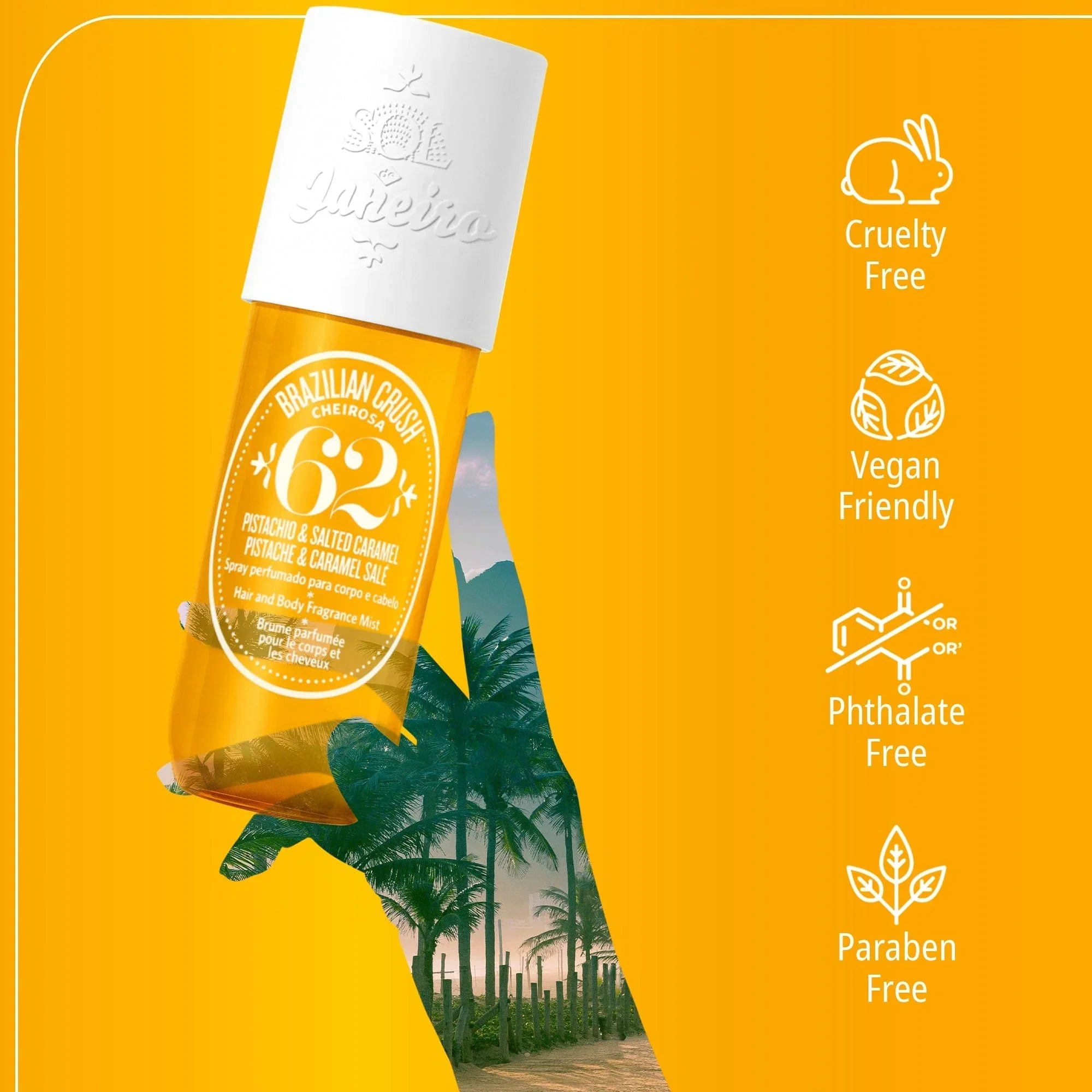 Sol De Janeiro Brazilian Crush Cheirosa ’62 Hair & Body Fragrance Mist - 240ml -  - www.xscent.shop