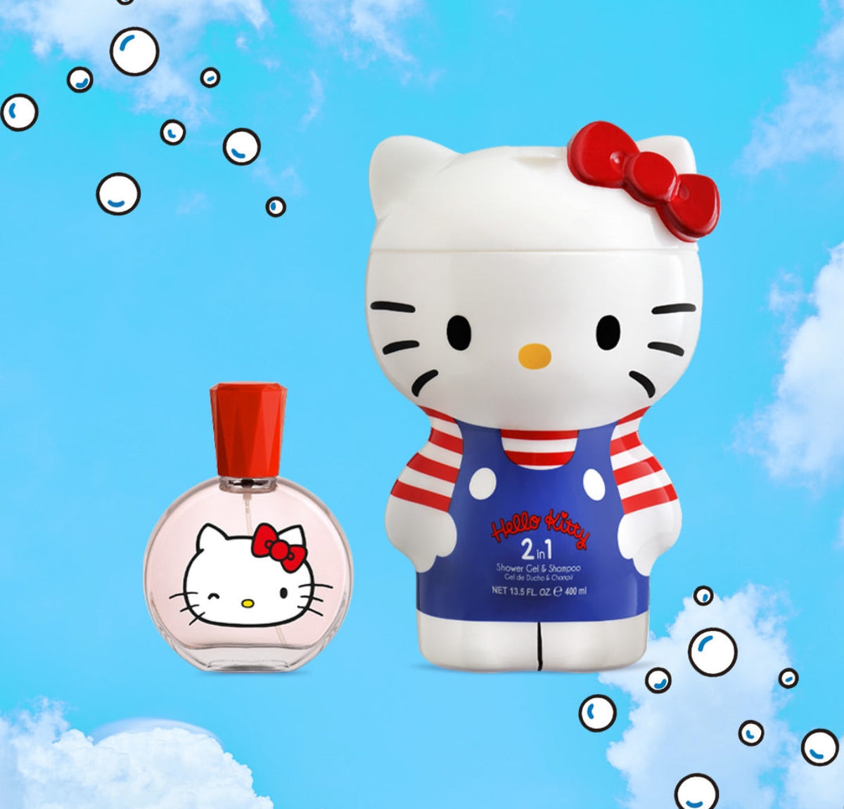 Hello Kitty Gift Set EDT For Her - 50 ml + 2D Shower Gel & Shampoo 2 in 1 - 400 ml -  - www.xscent.shop