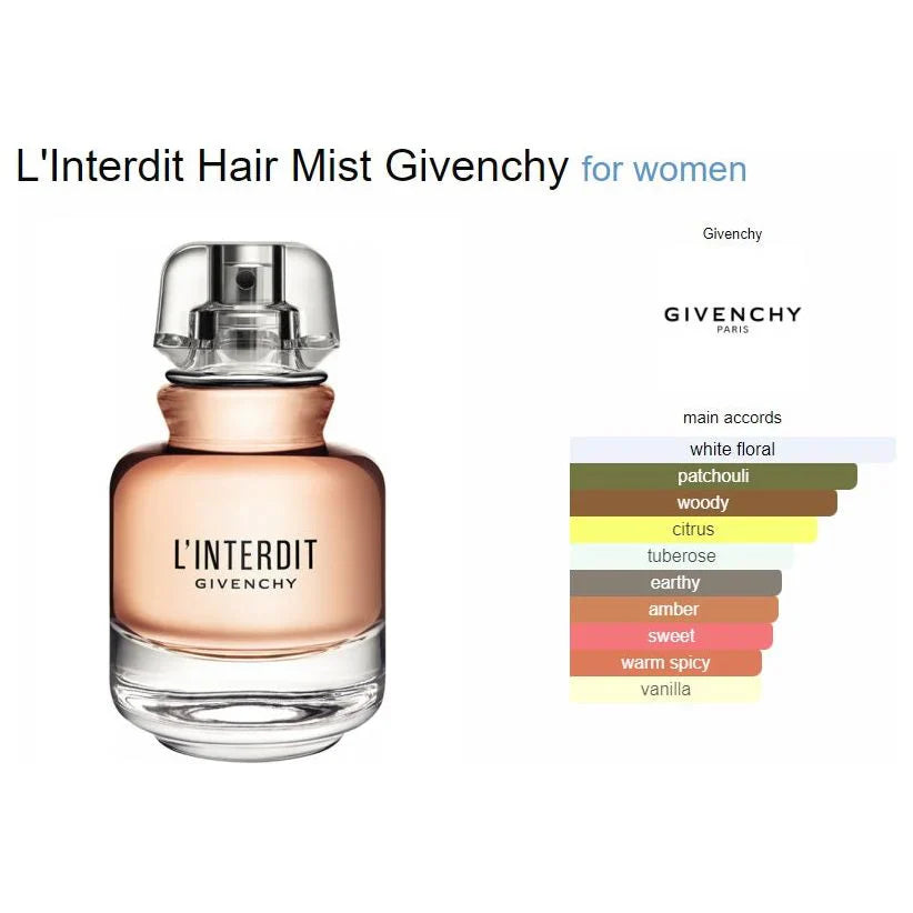 Givenchy L'Interdit Hair Mist - 35 ml -  - www.xscent.shop