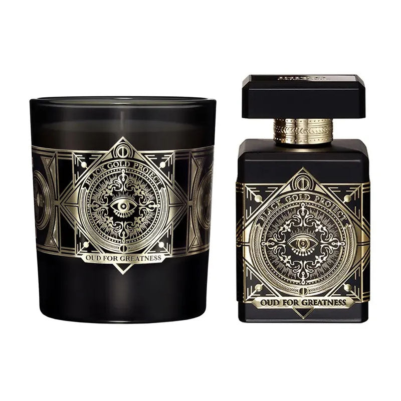 Initio Oud For Greatness EDP 90ml Spray Unisex + Candle 180gm - www.xscent.shop