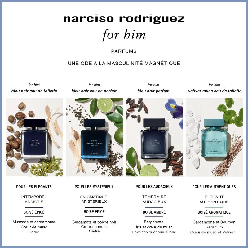 Narciso Rodriguez Bleu Noir Parfum For Him - 100 ml -  - www.xscent.shop