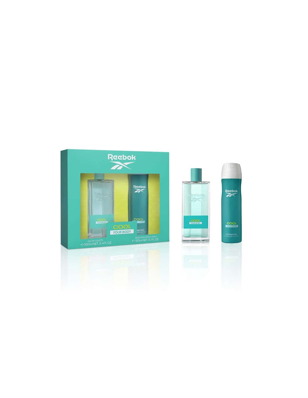 Reebok Cool Your Body for Women Set EDT 100 ml + Body Spray 150 ml -  - www.xscent.shop
